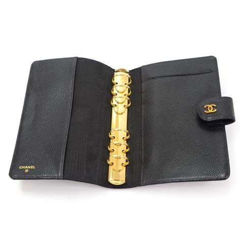 chanel quilted caviar agenda cover|CHANEL Caviar Quilted Agenda Cover Black .